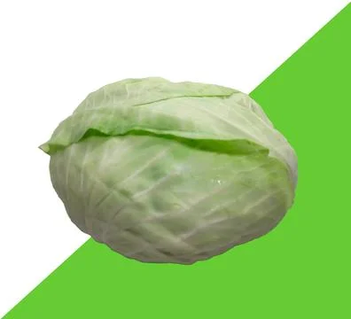 Cabbage on an isolated background Stock Photos