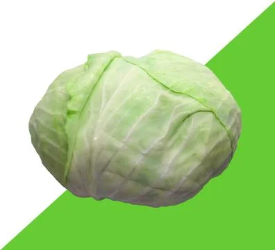 Cabbage on an isolated background Stock Photos
