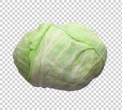 Cabbage on an isolated background Stock Photos