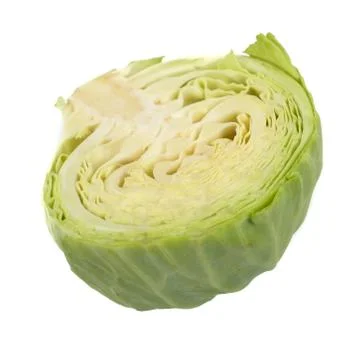Cabbage isolated on white background Stock Photos