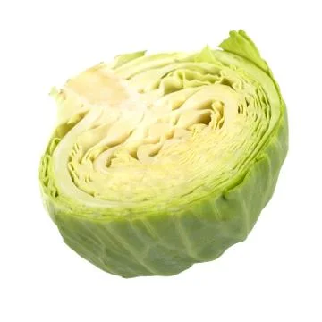 Cabbage isolated on white background Stock Photos