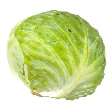 Cabbage isolated on white background Stock Photos