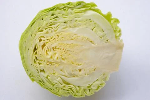 Cabbage isolated on white background Stock Photos