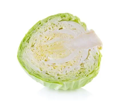 Cabbage isolated on white background Stock Photos