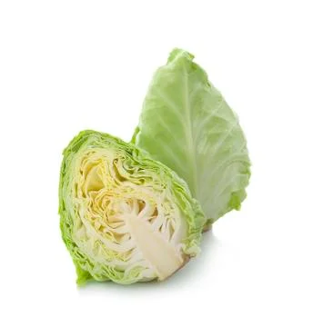 Cabbage isolated on white background 스톡 사진