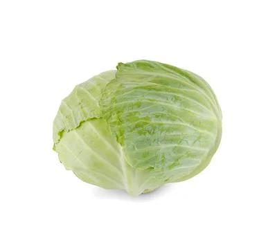 Cabbage isolated on white background. Stock Photos