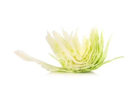 Cabbage isolated on white background Stock Photos