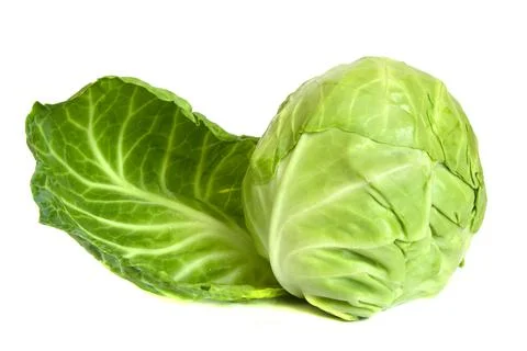 Cabbage isolated on white background. spring vegetable Foto stock