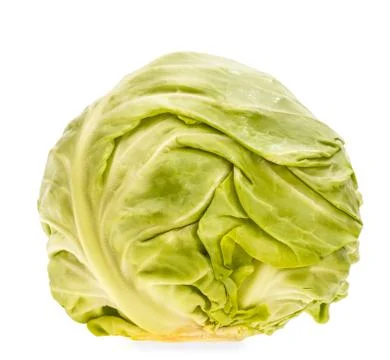 Cabbage isolated on white Stock Photos
