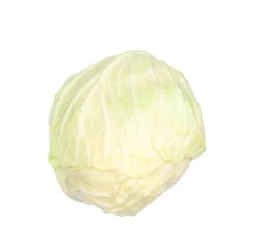 Cabbage isolated on white Stock Photos