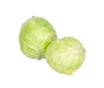 Cabbage isolated on white 스톡 사진