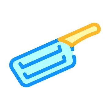 Cabbage knife color icon vector illustration Ilustración de archivo