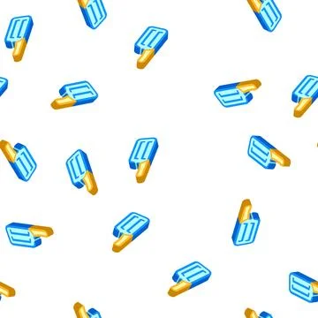 Cabbage knife isometric icon seamless pattern Ilustración de archivo