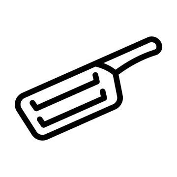 Cabbage knife line icon vector illustration Ilustración de archivo