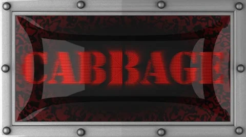 Cabbage on led Stock Footage 8684263
