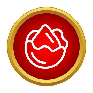 Cabbage line icon illustrating vegetable food concept Stock Illustration