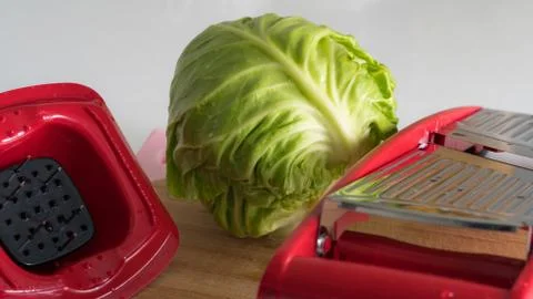 Cabbage is lying on the table Stock Photos