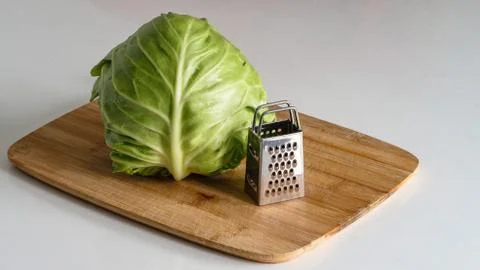 Cabbage is lying on the table Stock Photos