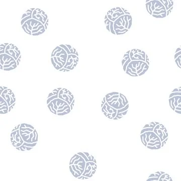 Cabbage one whole glyph vector seamless pattern Ilustración de archivo
