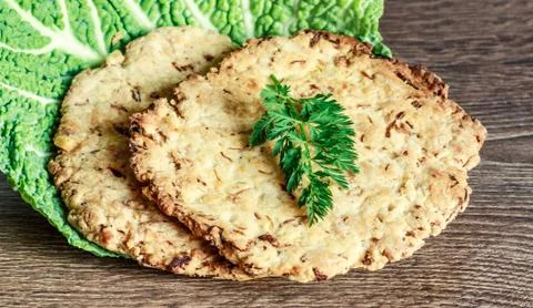 Cabbage pancake Stock Photos