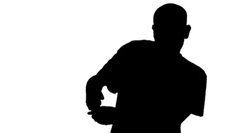 Cabbage Patch Dance black on white loop Stock-Footage 8899334