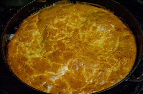 Cabbage Pie. Charlotte pie with cabbage. Stock Photos