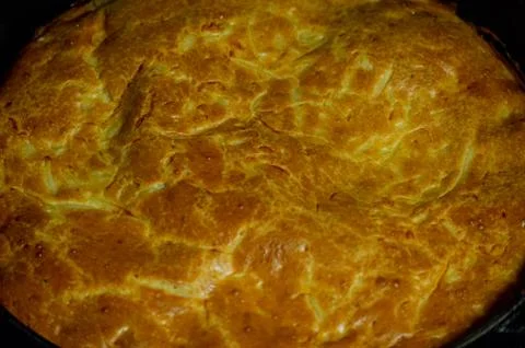 Cabbage Pie. Charlotte pie with cabbage. Stock Photos
