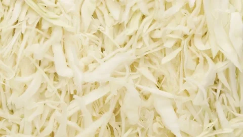 Cabbage pieces. Cabbage, dolly shot. Stock Footage 143500674