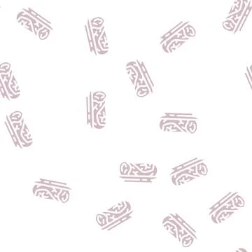 Cabbage rolls glyph vector seamless pattern 스톡 일러스트