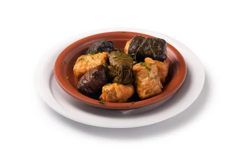 Cabbage rolls isolate Stock Photos