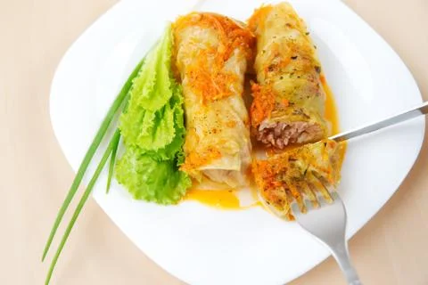 Cabbage rolls Stock Photos