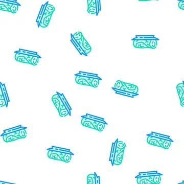 Cabbage rolls vector seamless pattern Ilustración de archivo