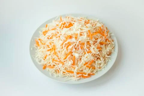 Cabbage salad with carrots Stock Photos