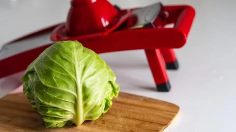 Cabbage shakes on the table Stock Photos