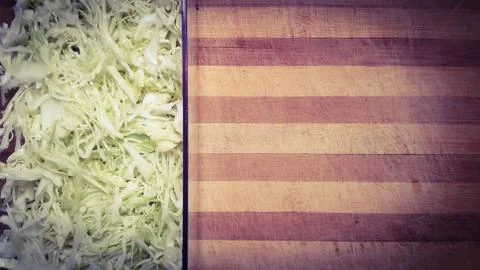 Cabbage sliced Stock Photos
