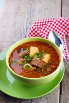 Cabbage soup borsch Fotos Stock