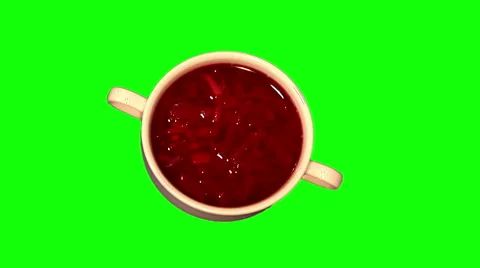 Cabbage soup in bowl Video stock 46466121