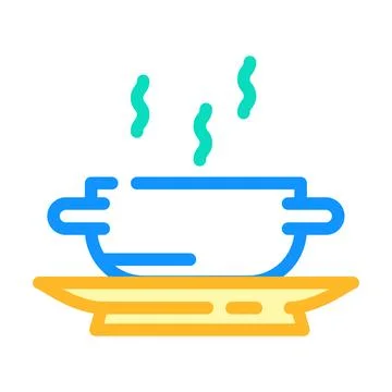 Cabbage soup color icon vector illustration Ilustración de archivo
