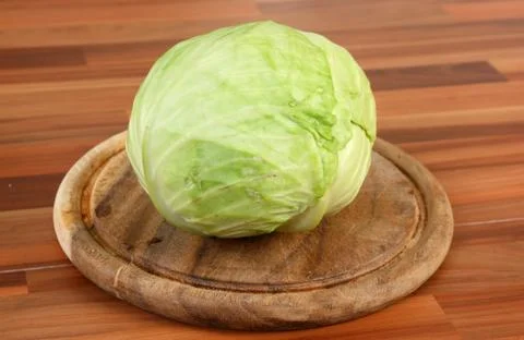 Cabbage on table Stock Photos