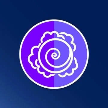 Cabbage. Vector hand drawn vegetables kale logo Stock Illustration