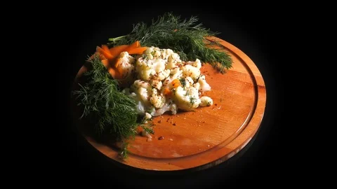 A Cabbage Vegetable Cauliflower 1 Stock Footage 104888003