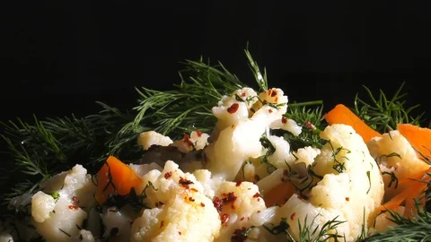 A Cabbage Vegetable Cauliflower 3 Stock Footage 104889422