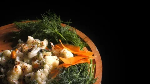 A Cabbage Vegetable Cauliflower 4 Stock Footage 104890257