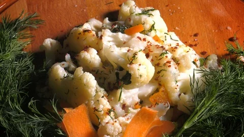 A Cabbage Vegetable Cauliflower 5 Stock Footage 104891525