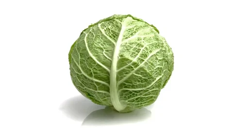 Cabbage vegetable organic Video stock 281183720