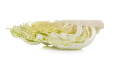 Cabbage on white background Stock Photos