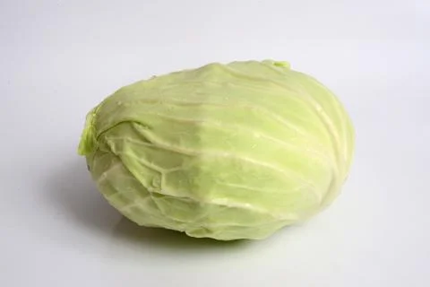 Cabbage on  white background. Stock Photos
