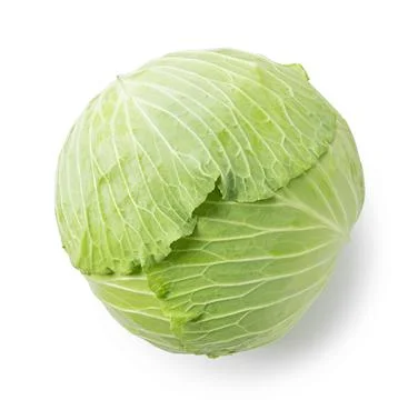 Cabbage on a white background Stock Photos