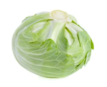Cabbage on white background Stock Photos