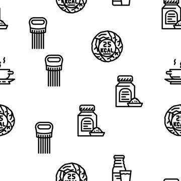 Cabbage white green vegetable vector seamless pattern Stock Illustration